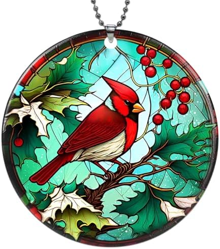 Cardinal Christmas Ornaments 2026, Red Bird Ornaments for Christmas Tree, Acrylic Cardinal Ornament - Cardinals Decor, Red Cardinals Christmas Tree Decorations - Cardinal Gifts for Women by YXOTJHS