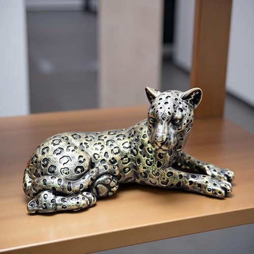 Cheetah Statue Home Decor Sculpture, Sitting Cheetah Desktop Ornament,Handmade with Resin,Office countertop Decoration,Suitable for Living Room, Dining Table, Bedroom - Image 7