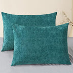 CaliTime Decorative Standard Throw Pillow Covers 26 X 20 Inches Teal | Pack of 2 by CaliTime