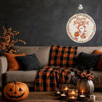 Halloween Decoration for Front Door, Halloween Welcome Wooden Hanging Sign - Image 5