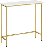 HOOBRO Narrow Console Table, 29.5" Small Entryway Table, Thin Sofa Table by HOOBRO
