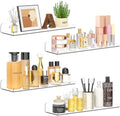 Qukaka 15" Clear Floating Shelves for Wall, 4 Pack Display Ledges by QukakaHomeCare