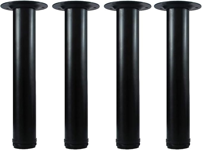 QLLY 12 Inch Adjustable Metal Coffee Table Legs, Heavy Duty Round Furniture Legs by QLLY