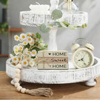 Mini Decorative Books For Home Decor, Small Wood Book Stack For Table Decor, Home Sweet Home decoration Books For Living Room Bookshelf, Farmhouse Stacked Books decoration（L54) - Image 3