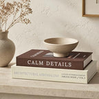 JARLINK Aesthetic Decorative Books, Set of 2 Linen Faux Book Boxes, Beige by JARLINK