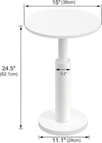 LAATOOREE Round Side Table, Accent Drink Coffee Table, Spacious Top, Thick - Image 3