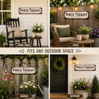 Porch Therapy Session in Progress Metal Sign, 16” x 4”, Vintage Rustic Front Porch Decor, Farmhouse Outdoor Metal Wall Sign for Porch, Patio, Entryway & Porch Decorations - Image 7