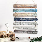 Yookeer 7 Tier Christian Wall Art Bible Verses Brown Spanish Style - Image 3