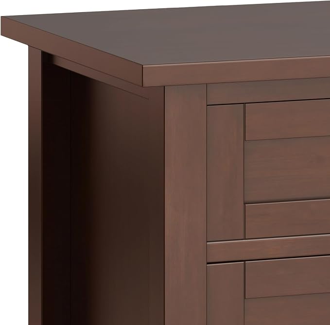 SIMPLIHOME Warm Shaker Bedside Table - Image 6
