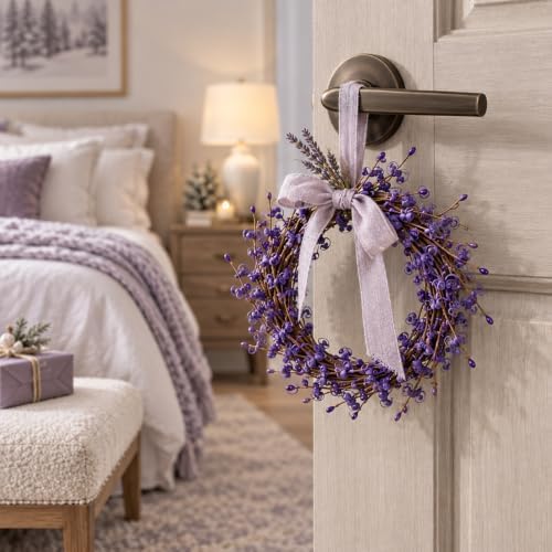 5Pcs Purple Jasmine Flowers 29.5" Artificial Pussy Willow Branches for Vase - Image 5