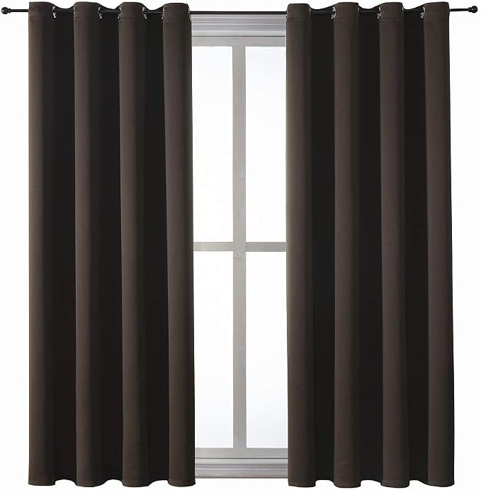ChrisDowa Blackout Curtains for Bedroom and Living Room 63 Inches Long | 2 - Image 7