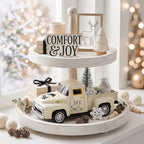 Christmas Truck Decor, Snowman Winter Tabletop Farmhouse Decorations - Image 5