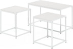 Furinno CAMNUS Coffee Table, Metal Frame Modern Center Table and Side Tables Set - Image 4