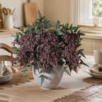 Fake Flowers 35 Inch Berry Stems Faux Flowers for Vase 3 Pcs Realistic Faux Berry Spray for Home Decor Table Office DIY Bouquet Wedding Bedroom Party Farmhouse Mantel(Dusty Plum) - Image 6