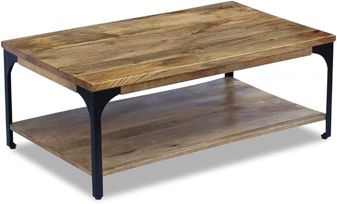 Solid Mango Wood Coffee Table - Image 4