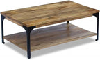 Solid Mango Wood Coffee Table - Image 4