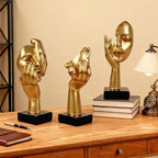 3 Pcs Thinker Statue,Modern Home Sculptures,Figurine for Bookshelf - Image 5