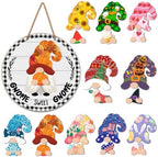 Interchangeable Gnome Welcome Door Sign Fall Halloween Decoration by Unknown