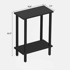 TUTOTAK Small Side Table, Narrow End Table, Skinny Sofa Table, Slim Nightstand - Image 3