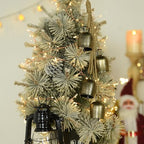 Christmas Bells,Vuskly Gold Bells Metal Hanging Bells with Jute Rope - Image 2