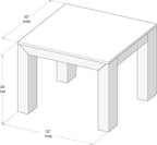 Plank+Beam Modern Square Corner Table, Slim Side Table - Image 6