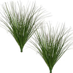 Ttranewsoo 12 Pcs 17 Inch Artificial Wheat Grass Plants, Fake Grass Greenery with Long Leaves, Faux Ornamental Fountain Grass for Outdoor Planters, Porch Pots, Patio and Home Decor by Ttranewsoo