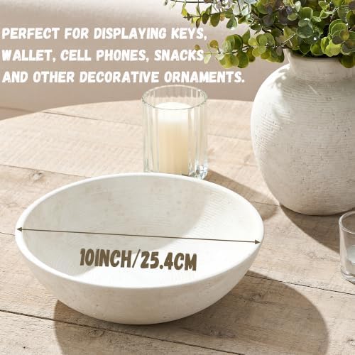 Ceramic Decorative Table Bowl Trays Home Room Decor Farmhouse (10" Rustic) - Image 4