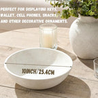 Ceramic Decorative Table Bowl Trays Home Room Decor Farmhouse (10" Rustic) - Image 4