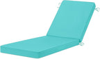 Chaise Lounge Cushions Outdoor, 4 Adjustable Ties Lounge Chair Cushions by HOMELYSIAN