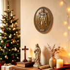 Vintage Jesus Wall Sculpture,Jesus Wall Decor,Sacred Heart of Jesus Decor - Image 4