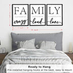 3D Wood Family Wall Decor, 36" x 16" Framed Family Sign Wall Art, 3D Pictures for Living Room (Ready to Hang, 12x16 inches, Set of 3, Framed) - Image 5