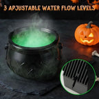 Zesua Halloween Decorations Indoor - Vintage Puking Skeleton Cauldron - Image 5