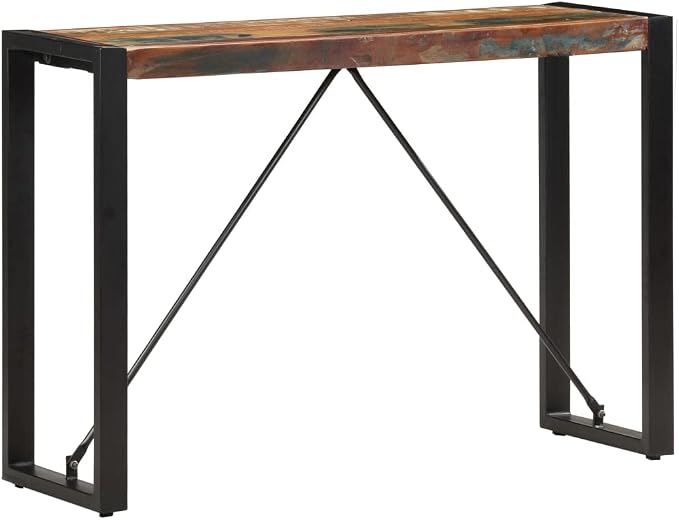 SKM Console Table 110x35x76 cm Solid Reclaimed Wood - Image 6