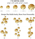 Gold Wall Decor for Living Room, 7PCS Metal Wall Art Plate Statement - Image 4
