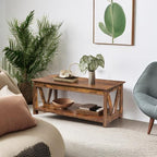 WLIVE Coffee Table, Wood Center Table - Image 5