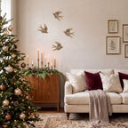 4 Piece Vintage Swallow Wall Decor, 4.7 Inch 3D Resin Bird Art Sculptures - Image 5