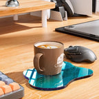 Acrylic Coaster for Desk, Clear Bar Drink Coaster, Clear Cloud Shape Coffee Cup Coaster, Perfect for Tabletop Protection and Accessories Display. - Image 6