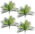 CATTREE Artificial Palm Plants, Faux Tropical Plant Plastic Shrubs Fern Leaves Coconut Tree Fake Bushes for Indoor Outdoor Home Verandah Office Table Centerpieces Arrangements DIY Decoration 4 Pack by CATTREE