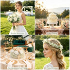 200 Pcs Babys Breath Artificial Flowers White Baby's Breath Plastic Flowers Artificial Bulk,Faux Flowers,Gypsophila Small Fake Flowers Baby Breath for Wedding Decor, Party, Home & Garden Decoration - Image 5