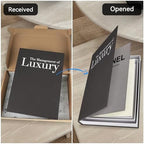 1DOT2 Decorative Books Set of 3, Black-Gray-Beige Luxury Coffee Table Books - Image 6