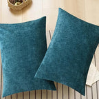 CaliTime Decorative Standard Throw Pillow Covers 26 X 20 Inches Ocean Blue | - Image 6