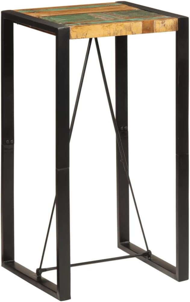 SKM Bar Table 60x55x110 cm Solid Wood Reclaimed - Image 9