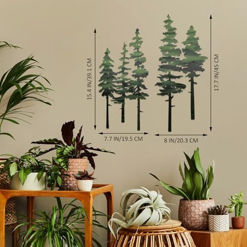 ESTART Metal Pine Tree Wall Art, Metal Tree Wall Decor - Image 4