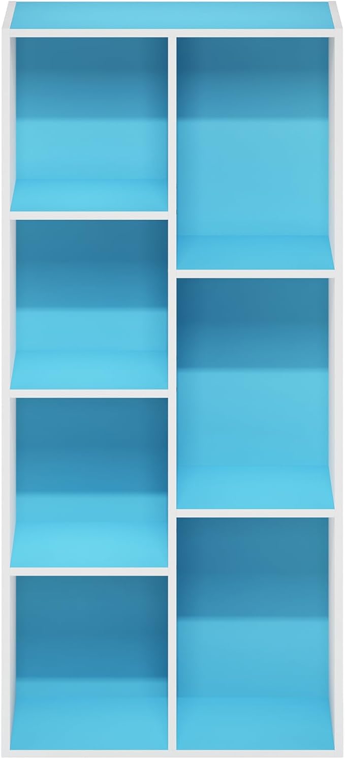 Furinno LUDER Book Shelf, 7-Cube Bookshelf, Bookcase - Image 7