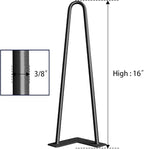 SMARTSTANDARD 16" Hairpin Furniture Legs, Metal Home DIY Projects - Image 9