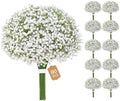 Dolicer 80 Pcs Babys Breath Artificial Flowers White Fake Babys Breath by DolicerLANDSCAPEQ