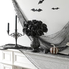 Nubry Artificial Silk Roses, 10pcs Fake Black Roses Bouquet - Image 6