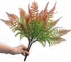 CATTREE Artificial Fern Shrubs, Plastic Bushes Grass Leaves Fake Plants Wedding Indoor Outdoor Home Garden Verandah Kitchen Office Table Centerpieces Arrangements DIY Christmas Decoration 4 pcs - Image 2