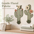 flangairy 2 Pcs Metal Cactus Wall Art, Southwestern Decor for Bathroom - Image 4