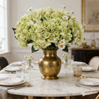 Kimura's Cabin 6pcs Hydrangea Artificial Flowers Fake Hydrangeas,Lime Green - Image 3